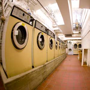 laundry room at the Ballroom Building in Williamsburg Brooklyn